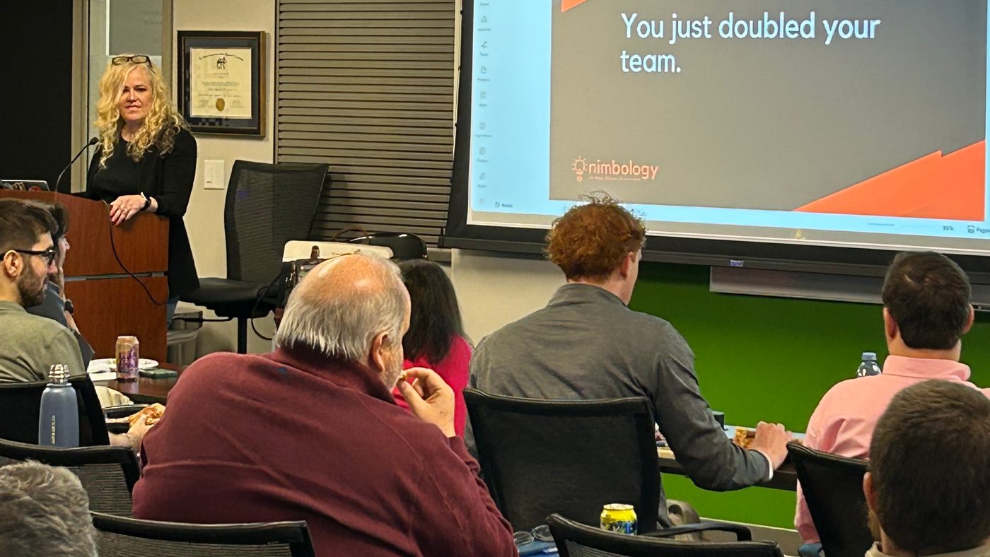 Liz B. Baker leading a workshop at Keiter CPAs